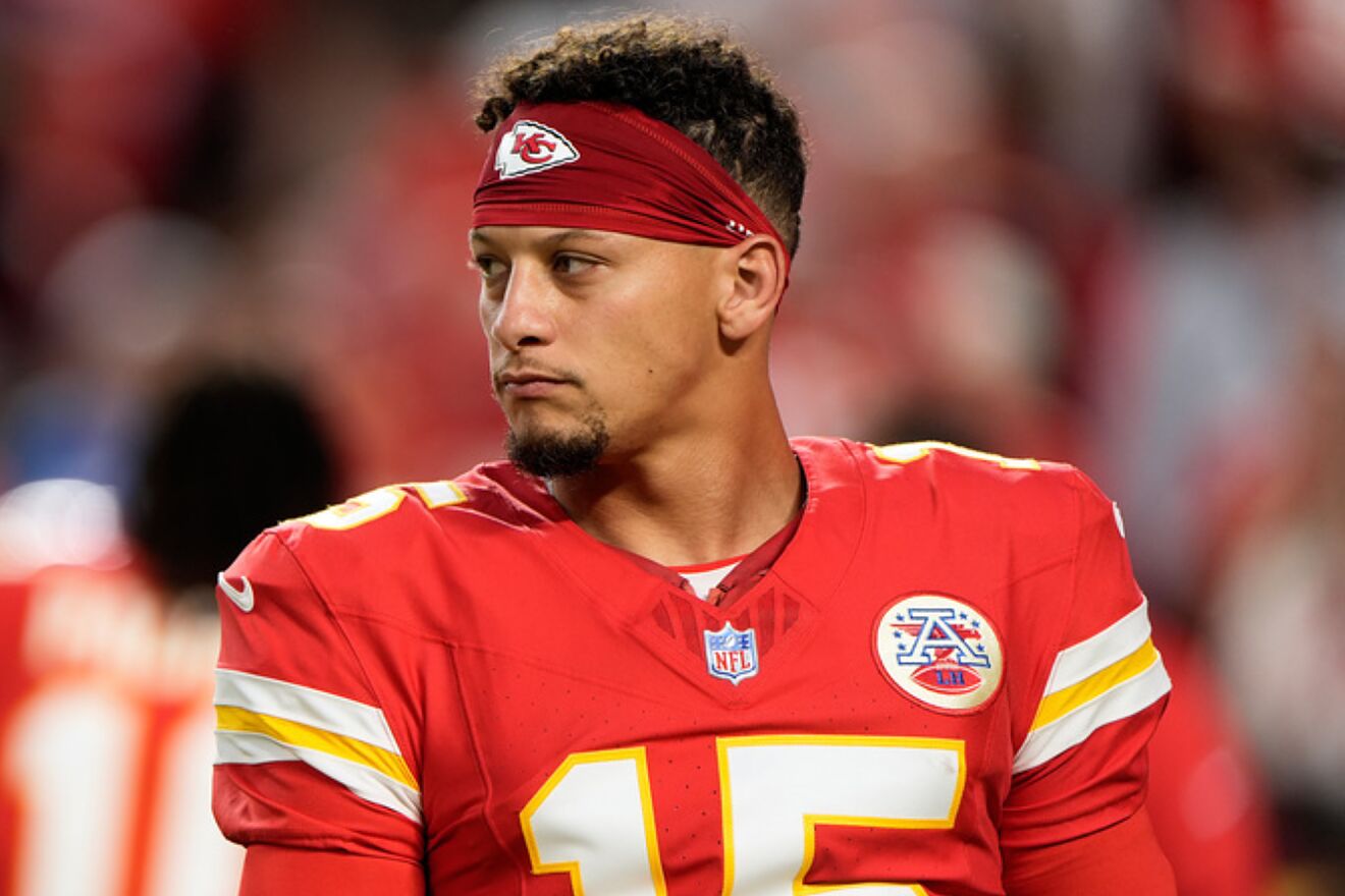 Patrick Mahomes during the Kansas City Chiefs vs. Detroit Lions game.