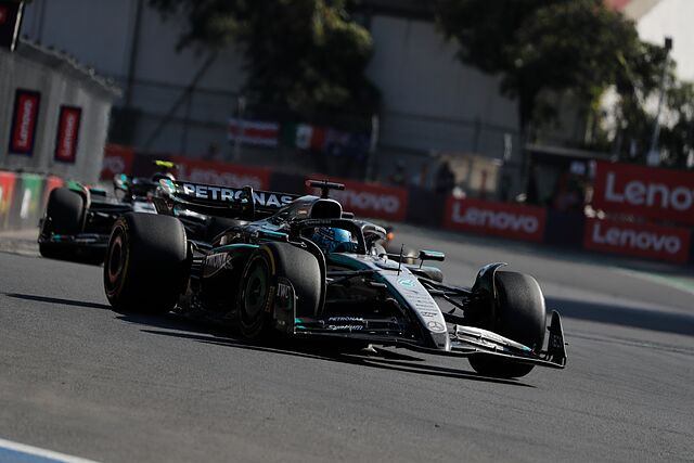 George Russell, delante de Kimi Antonelli, en el GP de M�xico.