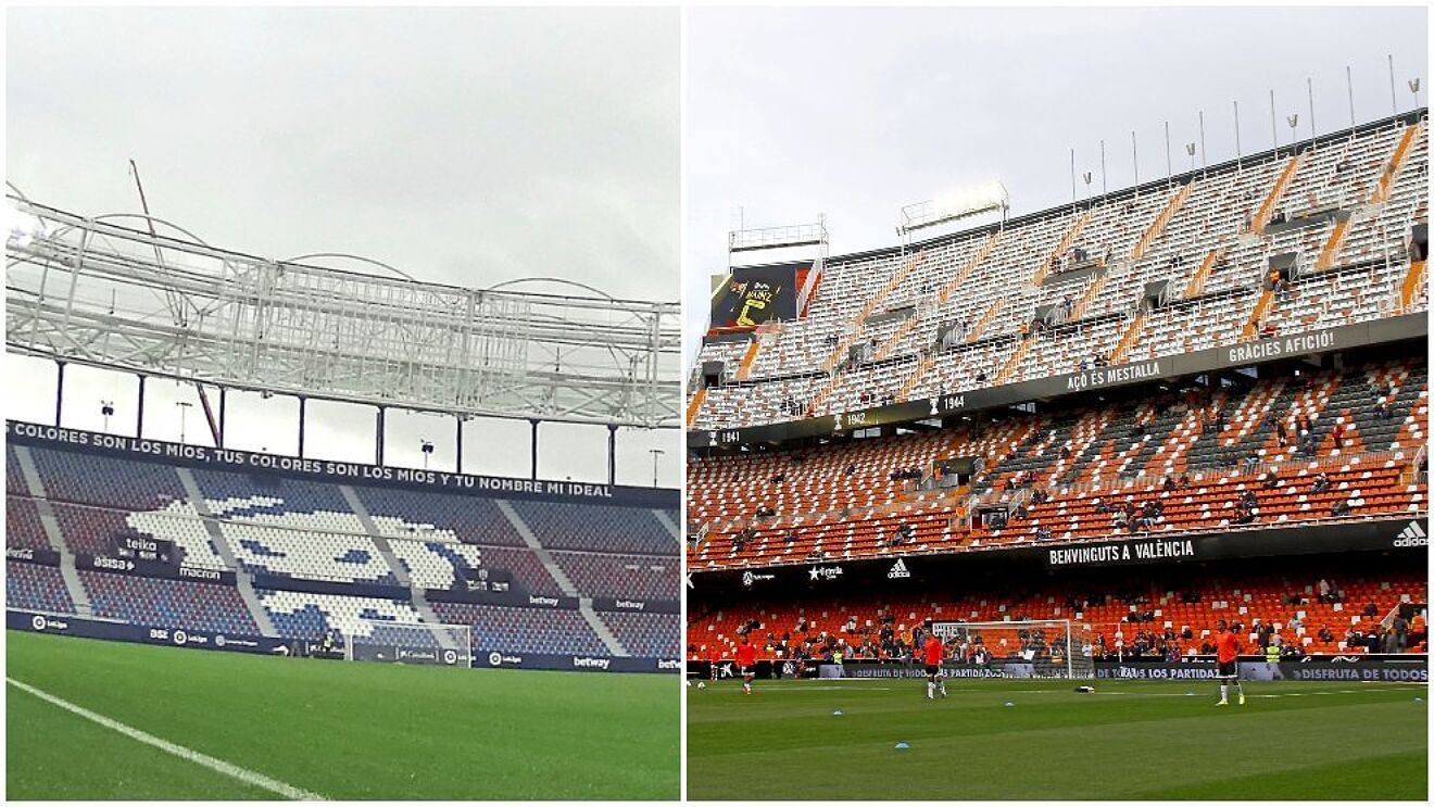 Valencia y Levante ofrecen sus estadios como centros de vacunaci�n masiva contra el covid-19
