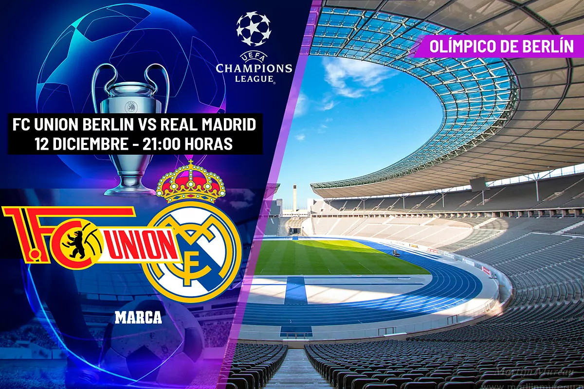 Dónde ver en TV el Union Berlin - Real Madrid, a qué hora y canal del ...