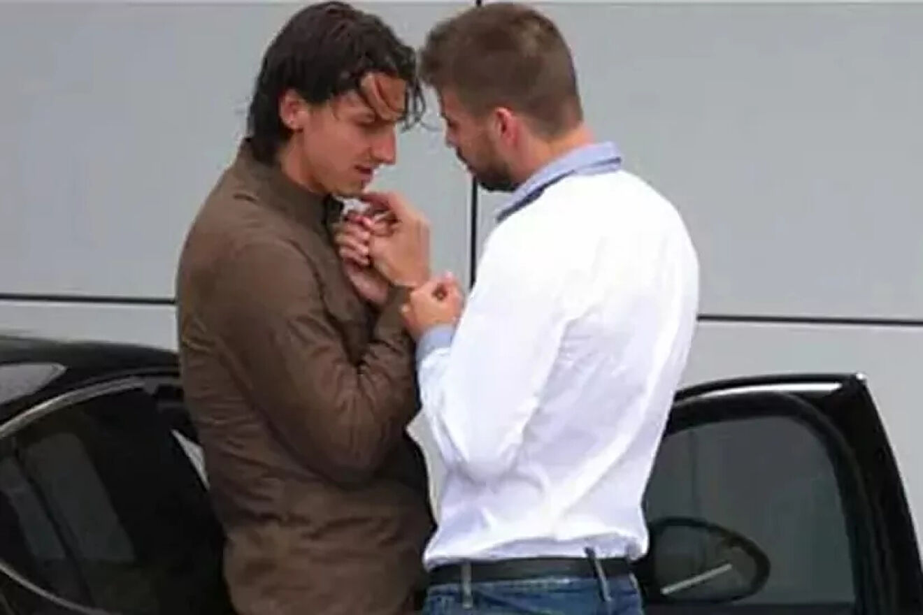 Zlatan Ibrahimovic and Gerard Piqué.