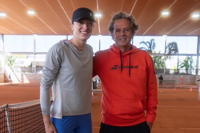 Iga Swiatek y Francis Roig