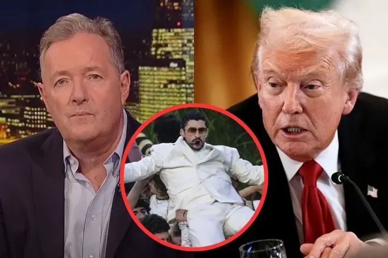 Piers Morgan is against Trump after he criticized Bad Bunny's Super...