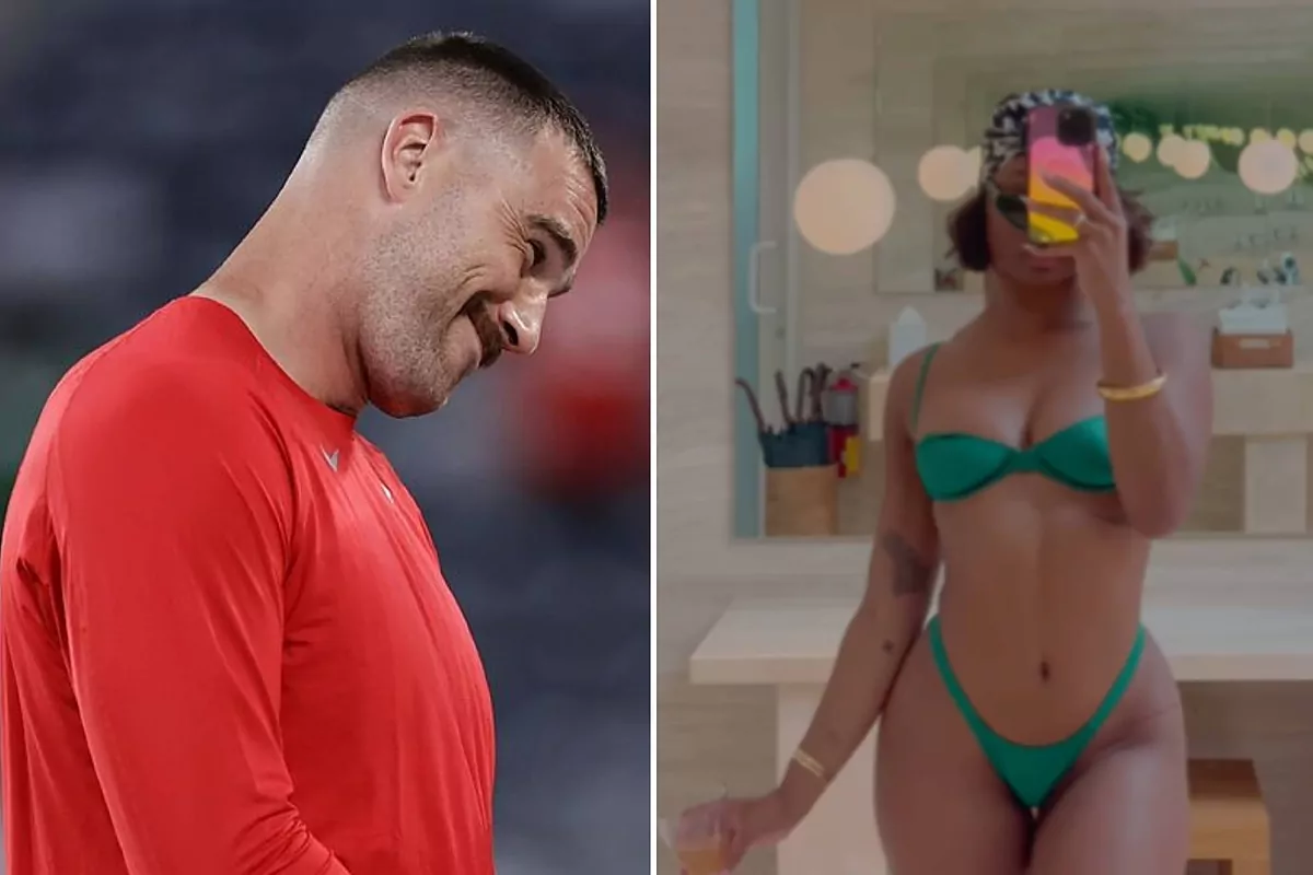 Travis Kelce's ex hits back at criticism for "half naked" photos | Marca