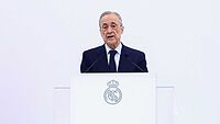 Florentino P�rez, durante un acto del Madrid.