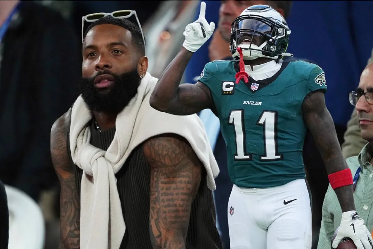 A.J. Brown, star of the Philadelphia Eagles, takes a subtle jab at Odell Beckham Jr., who is facing financial scrutiny