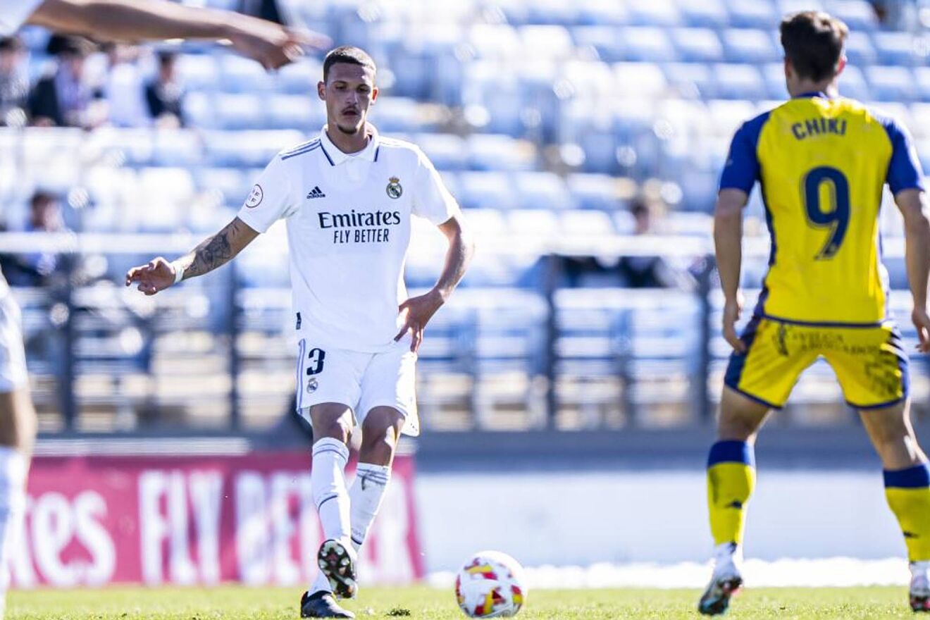 Rafa Mar�n, durante un partido de la pasada temporada