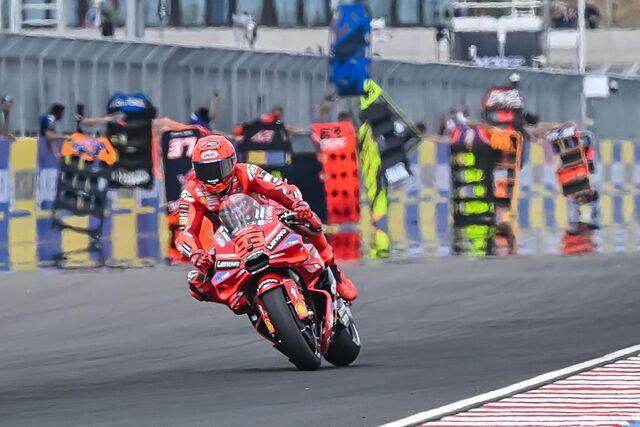 Marc M�rquez, en Balaton Park.