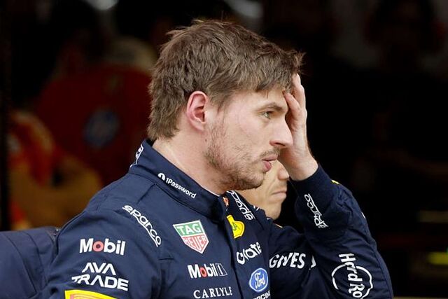 Max, contrariado, tras el GP de Jap�n donde fue octavo tras Gasly.