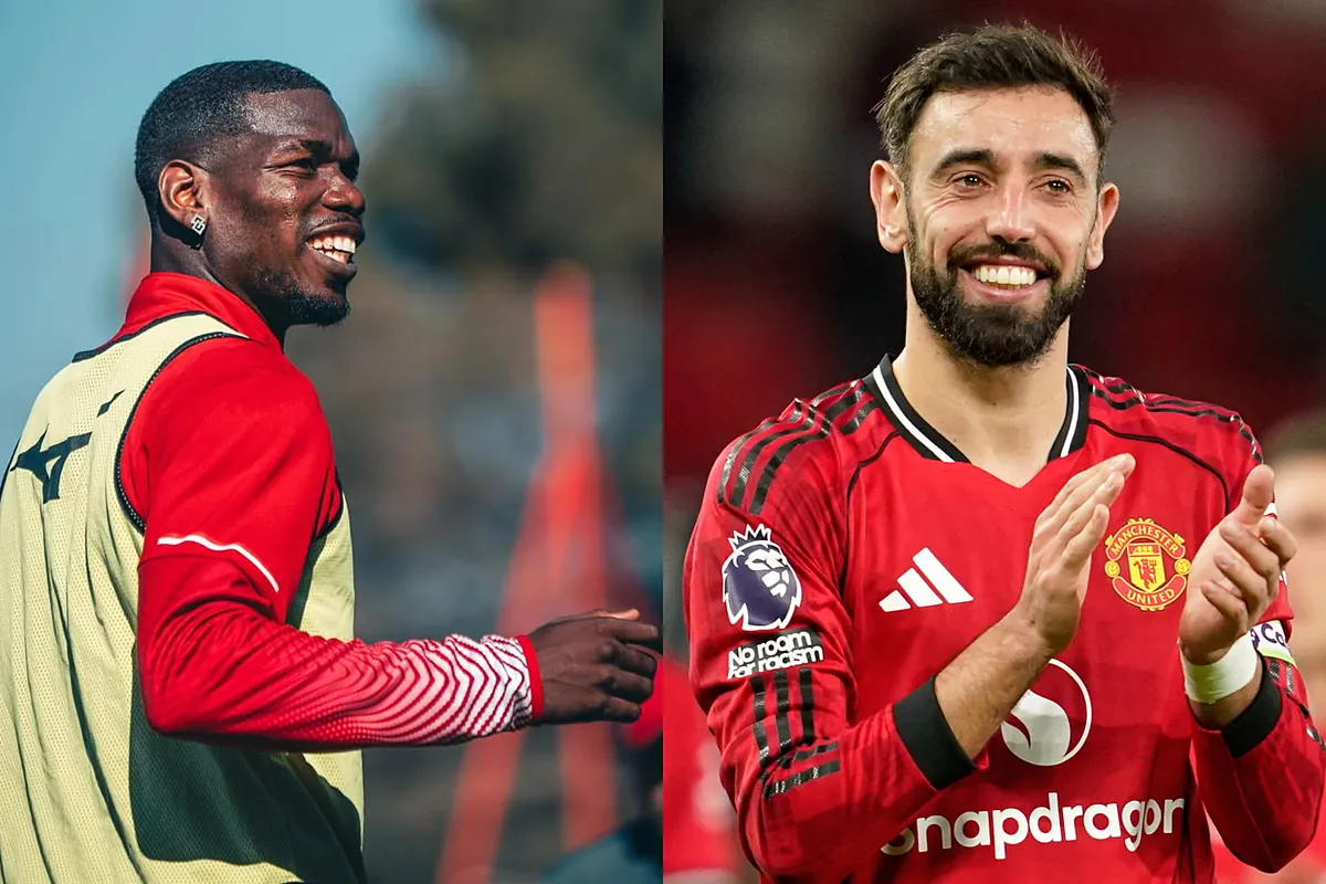 Paul Pogba believes Bruno Fernandes would have a better chance at winning the Ballon d'Or if he were at Man City