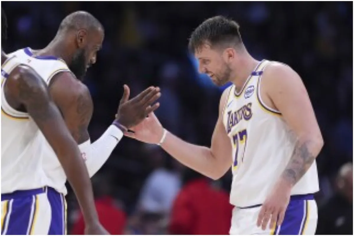 LeBron James praises Luka Doncic and his adaptation in LA after defeating his former team:  "He showed who he is"