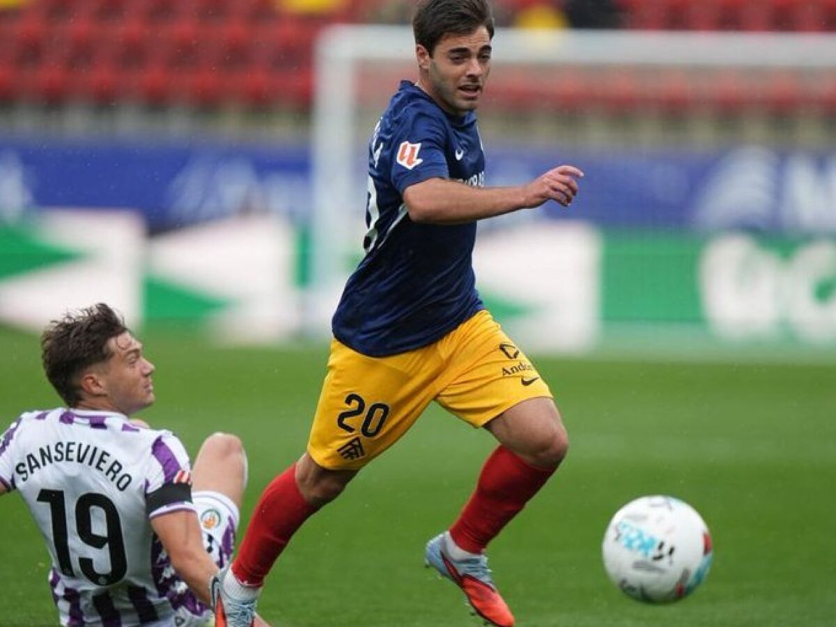 Acción de partido entre Andorra y Valladolid