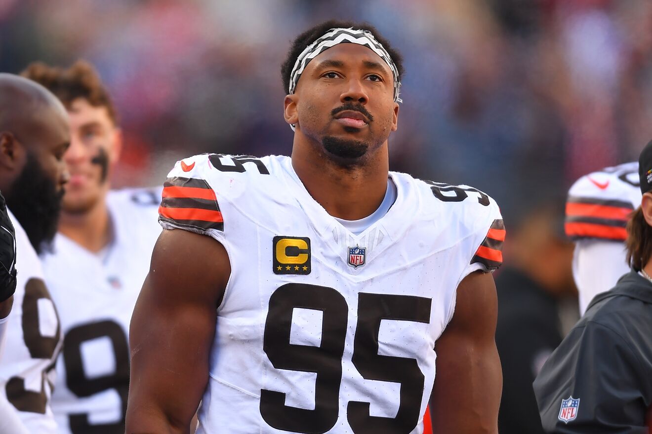 Myles Garrett addresses Eagles trade rumors: Cleveland Browns star ...