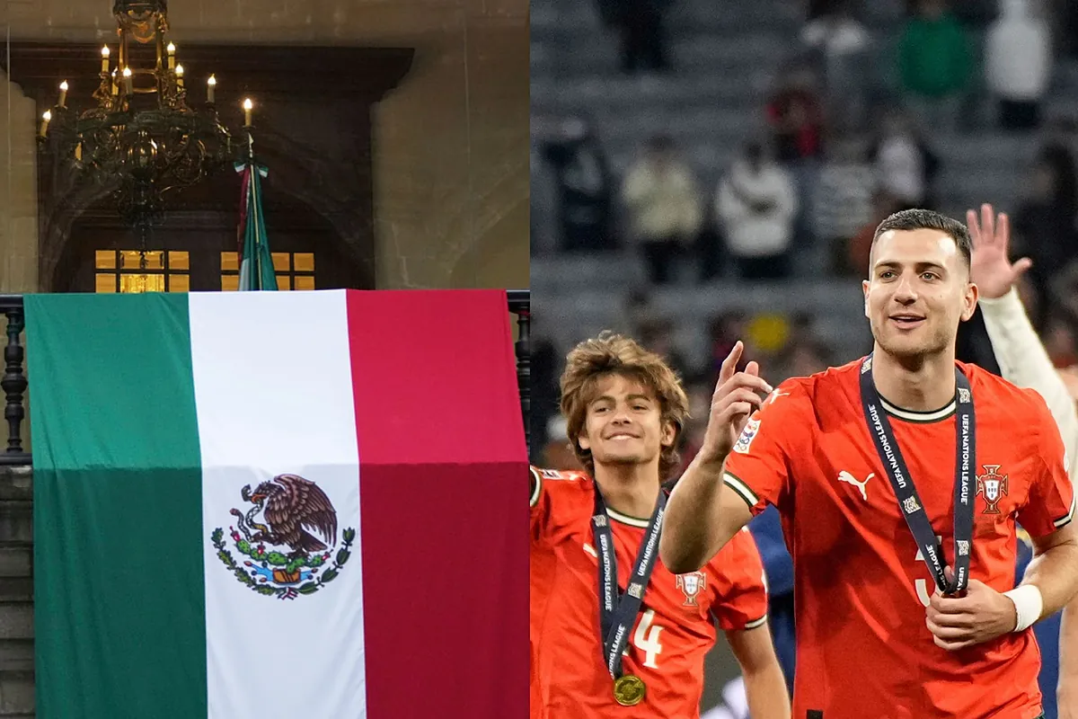 Which Mexico City neighborhood did former Portuguese players visit before the Mexico vs. Portugal match