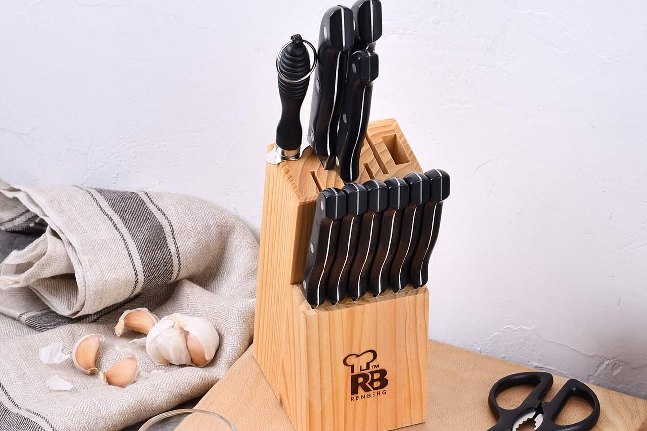 Juego de cuchillos en oferta en Amazon.