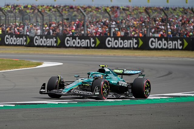 Fernando Alonso durante la sesi�n de clasificaci�n del GP de Gran Breta�a.