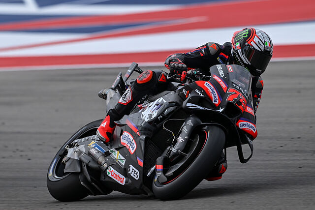 Marco Bezzecchi, durante la carrera dominical disputada en Austin.