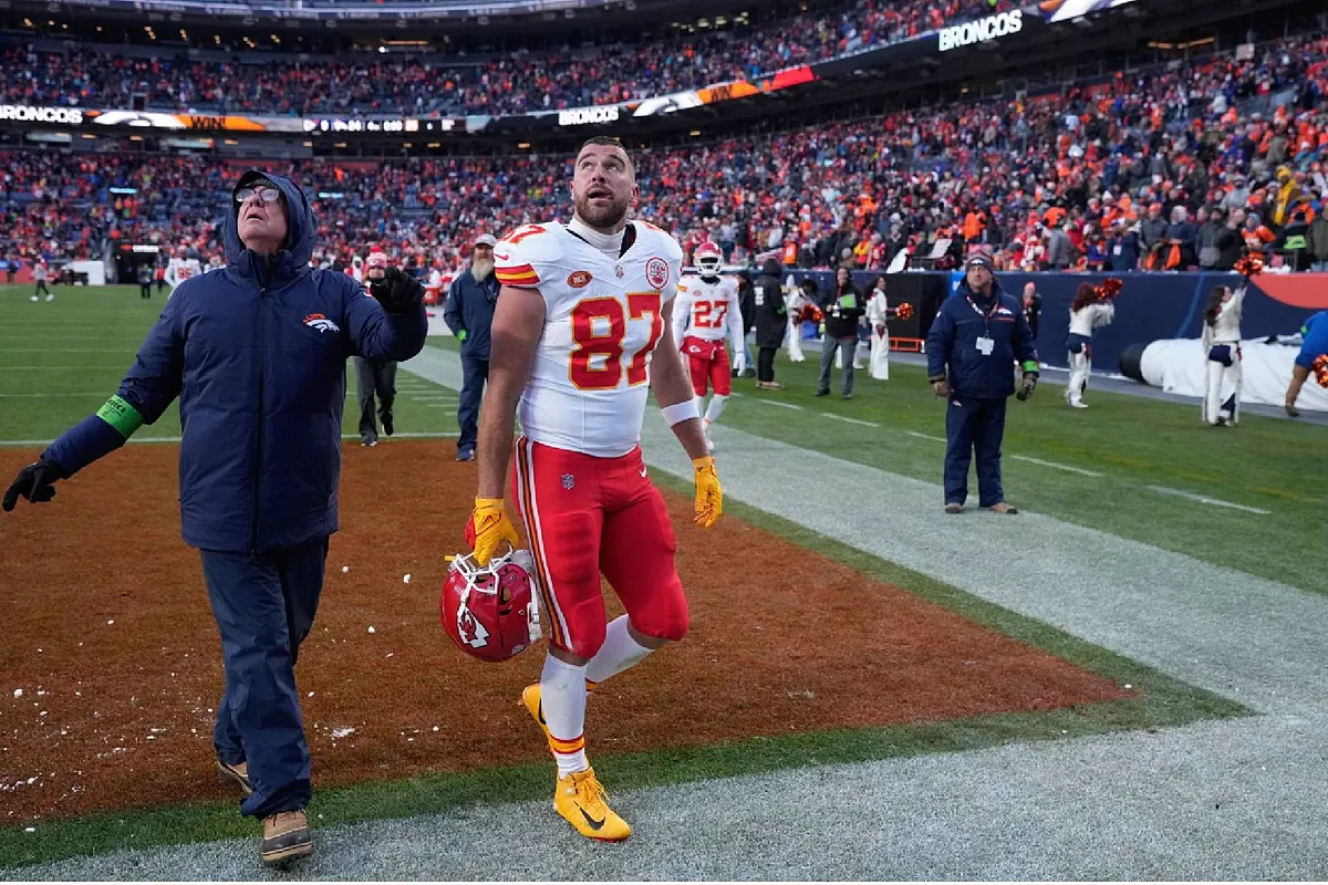 Travis Kelce sends a strong message to the Denver Broncos during his trip to New York; the Kansas City Chiefs are fighting for their lives