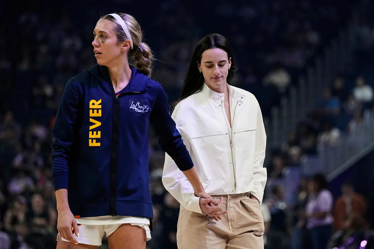 Tyrese Haliburton, Caitlin Clark, and the Indiana Fever players support Lexie Hull through her injury | Marca