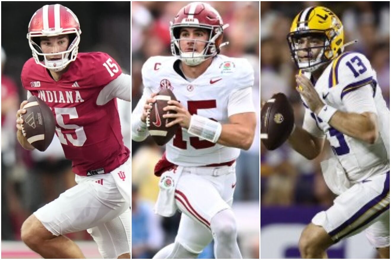 Fernando Mendoza, Ty Simpson and Garrett Nussmeier