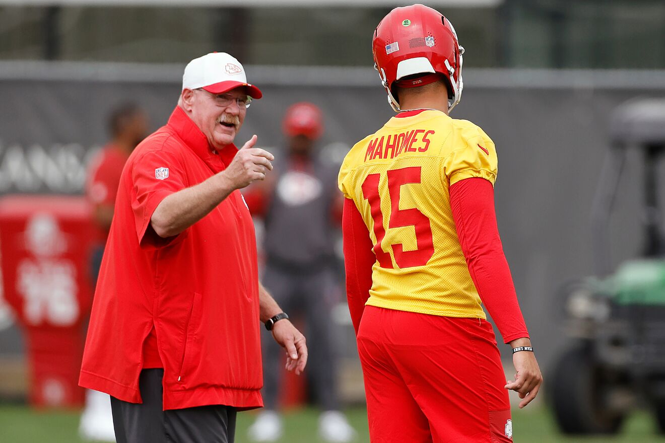 Andy Reid and Patrick Mahomes