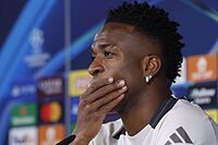 Vinicius, en sala de prensa