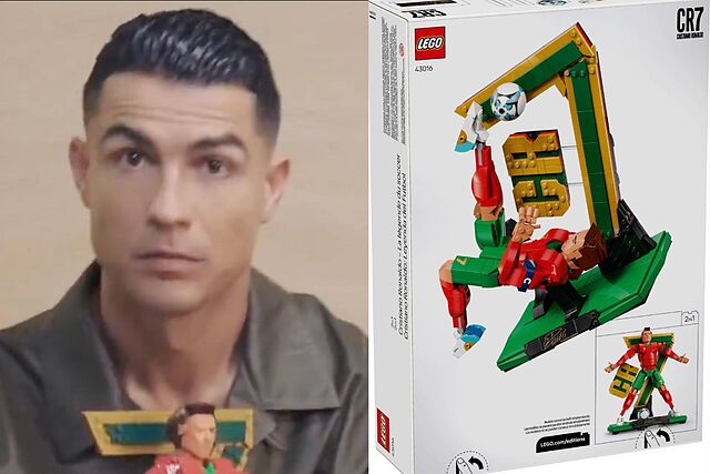Cristiano Ronaldo was in awe after seeing his own LEGO minifigure for the very first time
