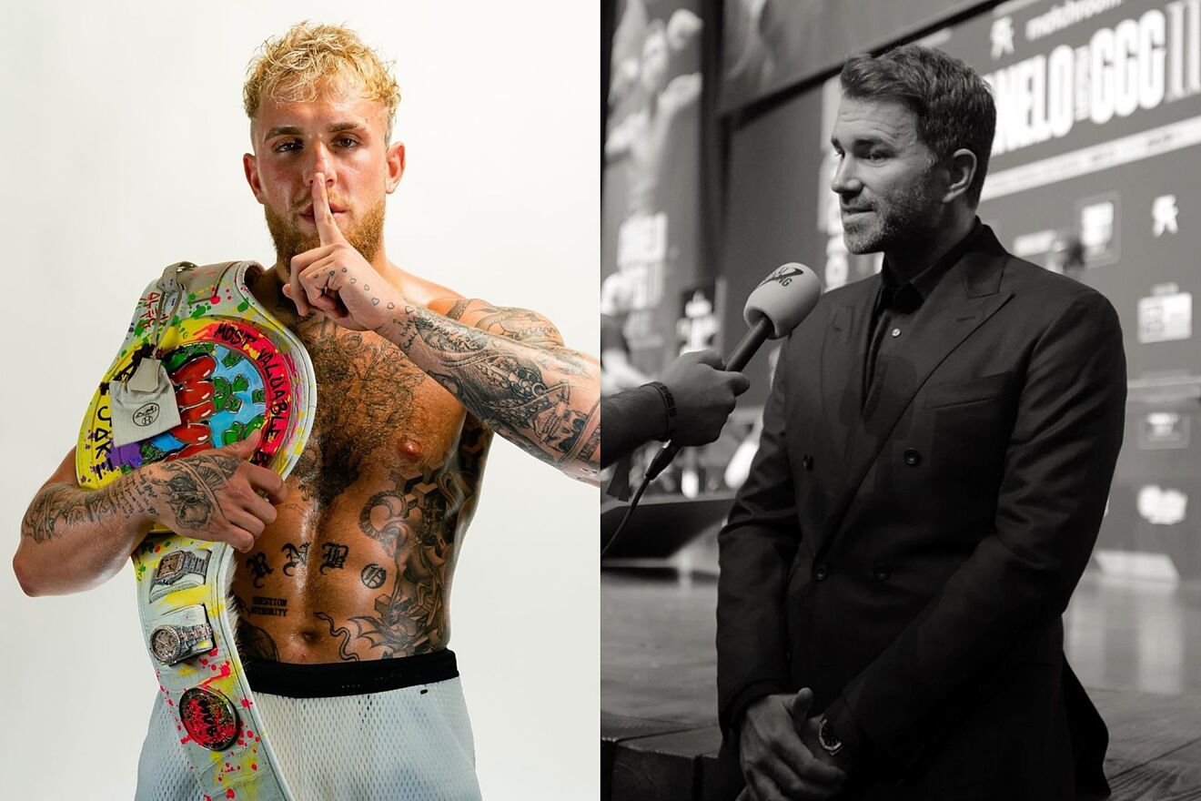 Jake Paul and Eddie Hearn - IG
