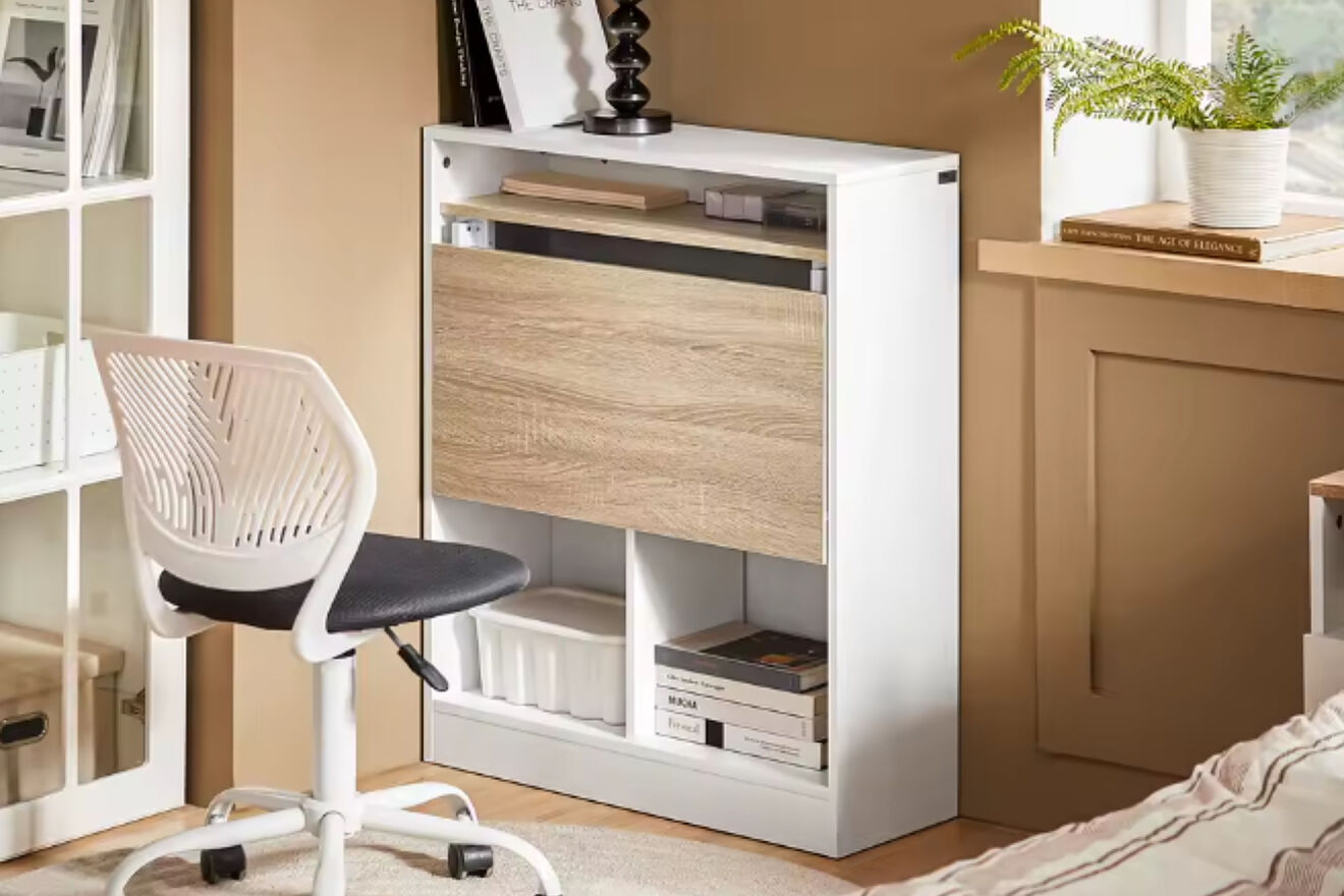 Este escritorio plegable arrasa: se esconde y cuesta la mitad.