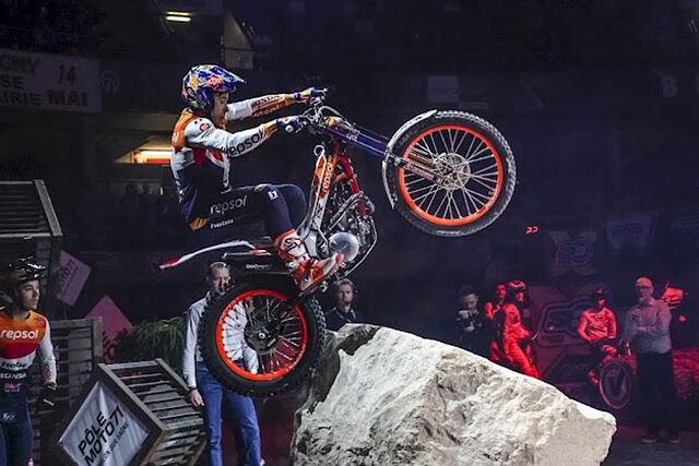 Toni Bou, en acci�n, en el Tarraco Arena.