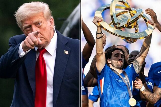 Marc Cucurella recuerda su momento viral con Donald Trump en el Mundial de Clubes: "A ver qui�n le dec�a algo, yo estaba cagado"