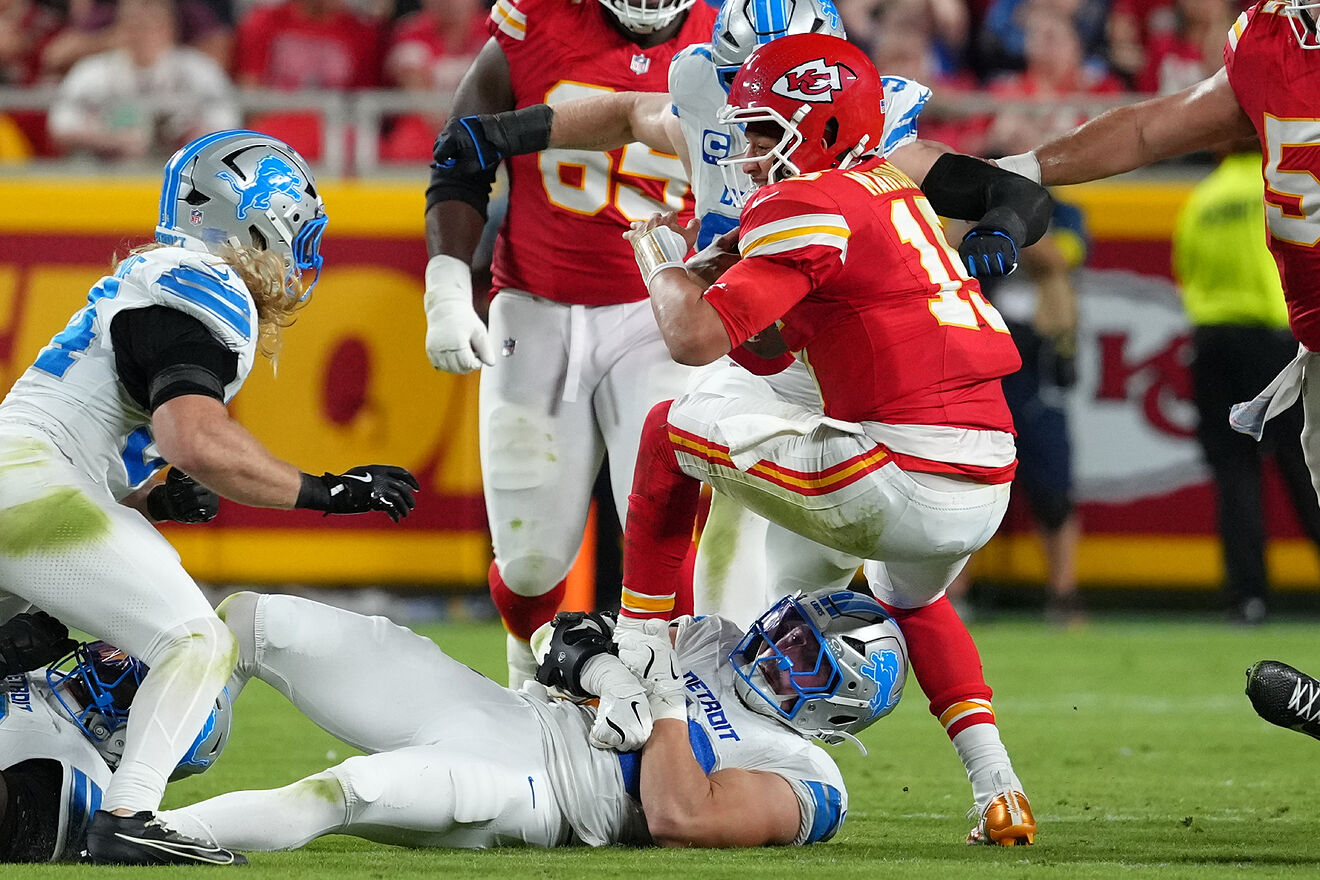 Patrick Mahomes triggers suspension of player who exploded and started  fight in Chiefs vs Lions game | Marca