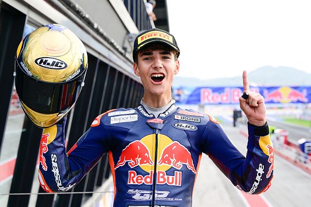 Brian Uriarte, tras ganar en Misano.