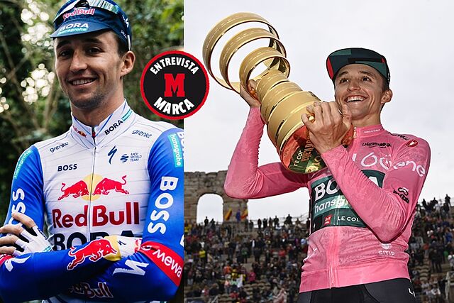 Jai Hindley, en la previa del Giro de este a�o y con el Trofeo Senza Fine 2026.