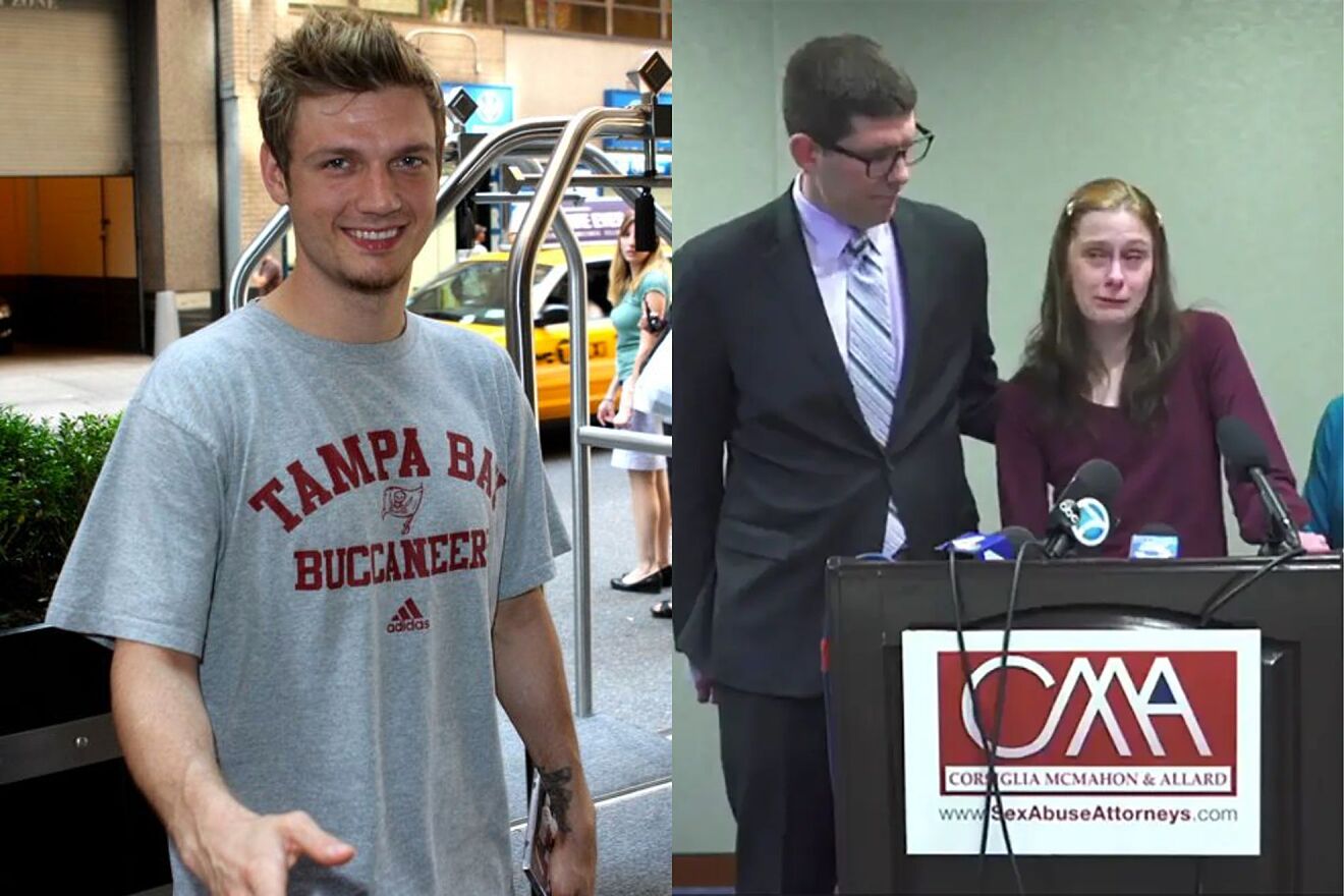 Nick Carter accuser breaks down in press conference: 
