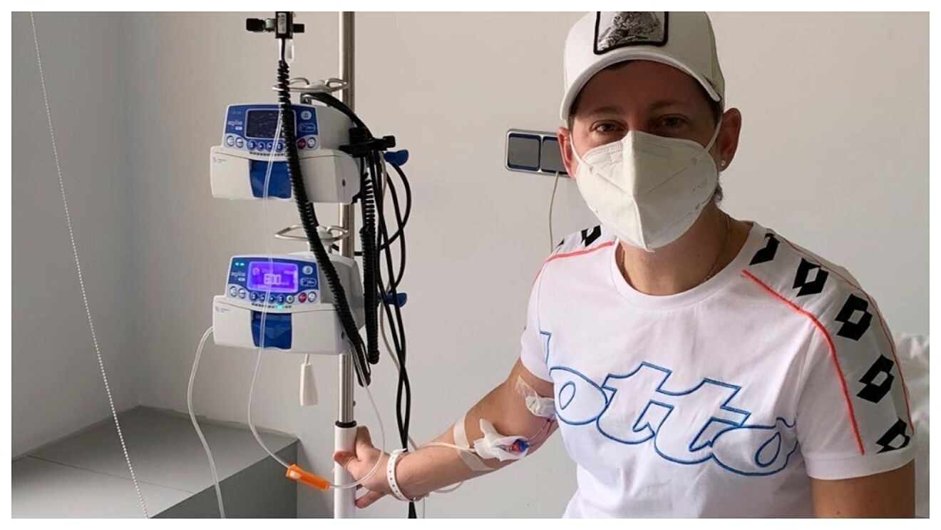 Carla Su�rez, en su �ltima sesi�n de quimio