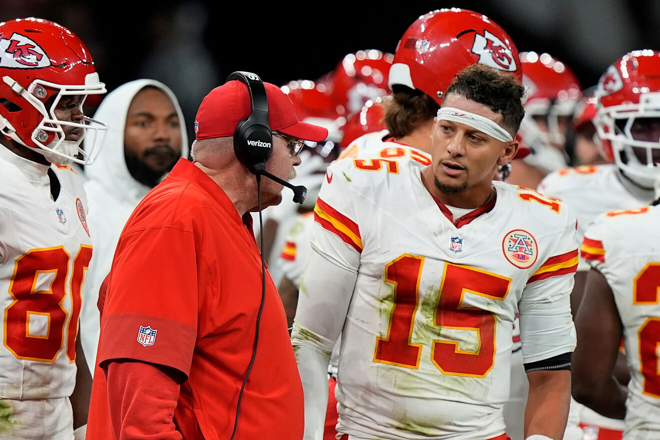 Andy Reid and Patrick Mahomes