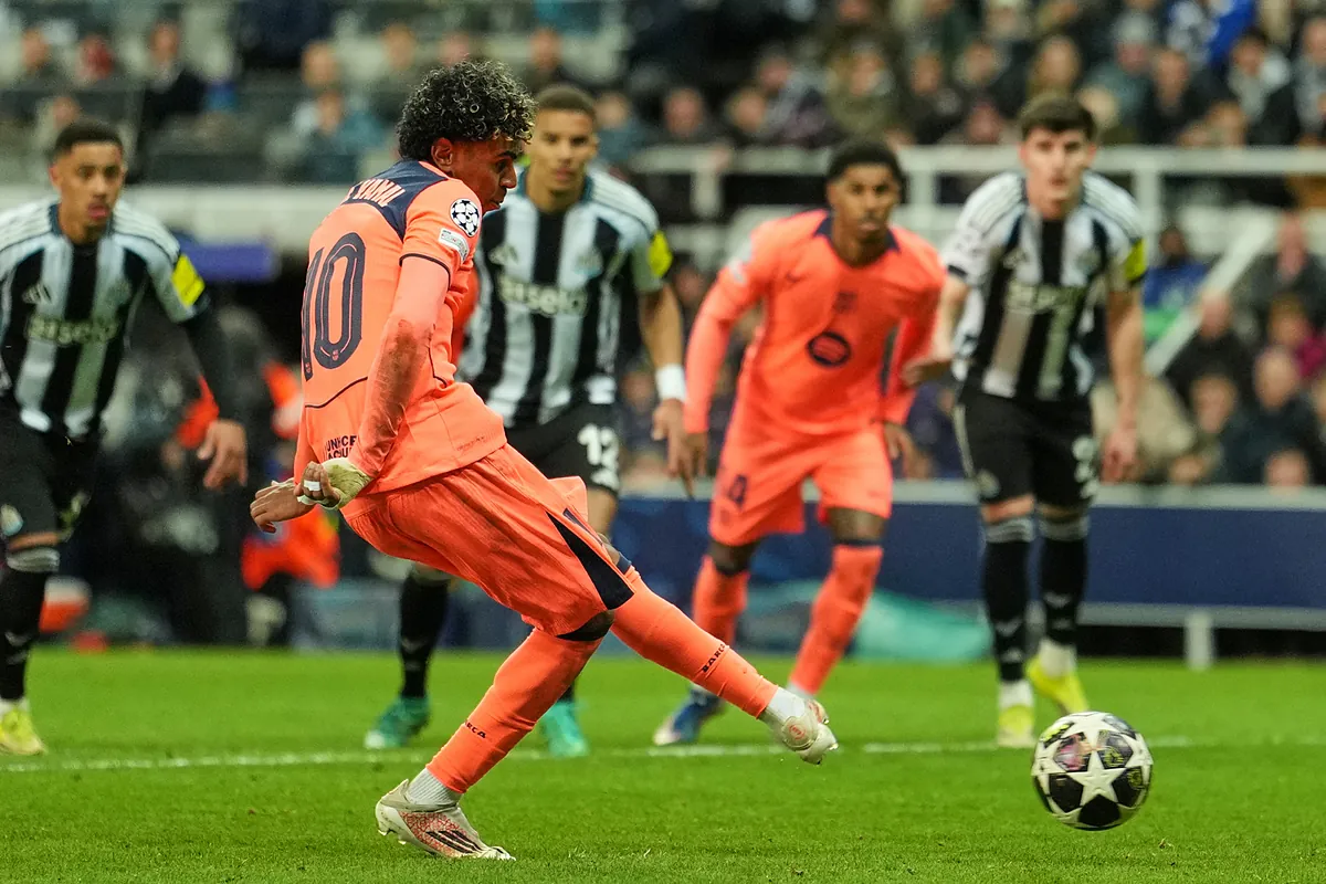 After rescuing Barcelona against Newcastle: How many penalties has Lamine Yamal taken in his career?