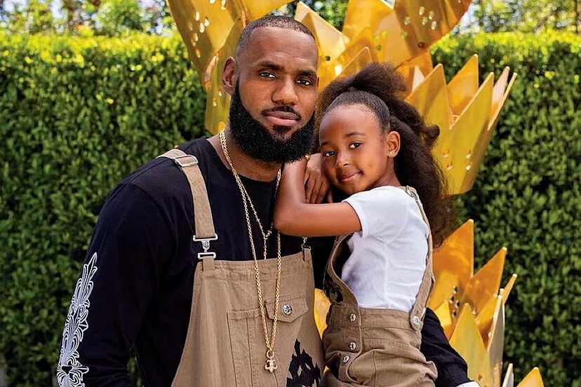 lebron james and his kids