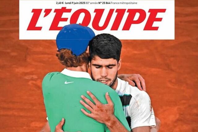Portada de L'Equipe, 9 de junio de 2025