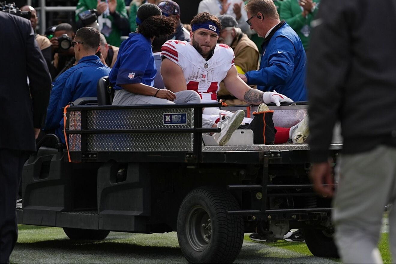 New York Giants running back Cam Skattebo