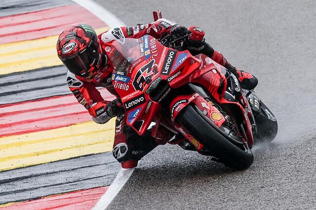 Pecco Bagnaia, en Alemania.