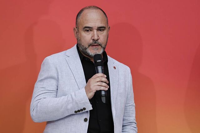 Chus Mateo, durante un acto como seleccionador de Espa�a.