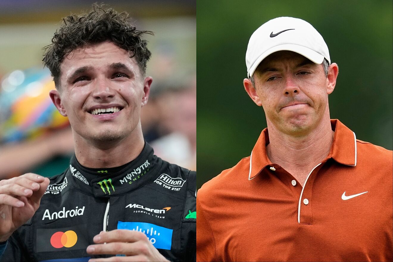 F1 world champion Lando Norris goes head to head with Rory McIlroy for...