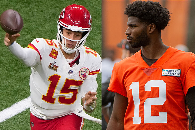 Shedeur Sanders declares his chase of Patrick Mahomes during Browns practice with an impossible play | Marca