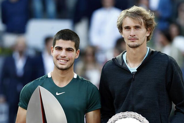 Alcaraz y Zverev. Madrid 2022
