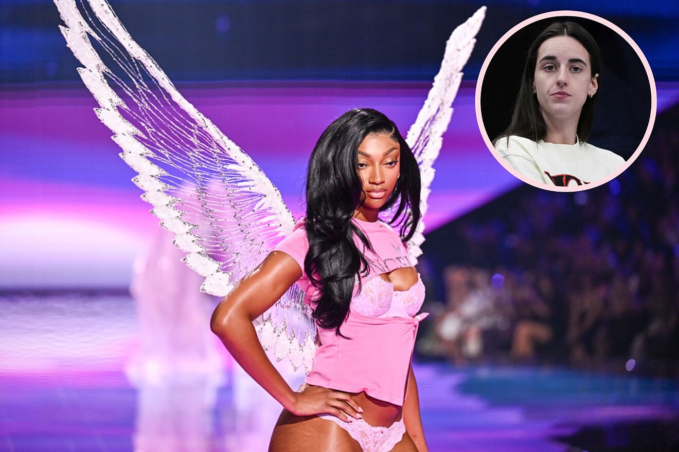 Caitlin Clark's teammates broke ranks to cheer Angel Reese's runway...
