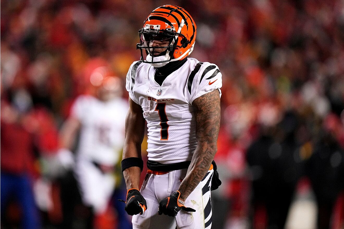 Frustrated Ja'Marr Chase gets in Bengals head coach's face during offensive slump
