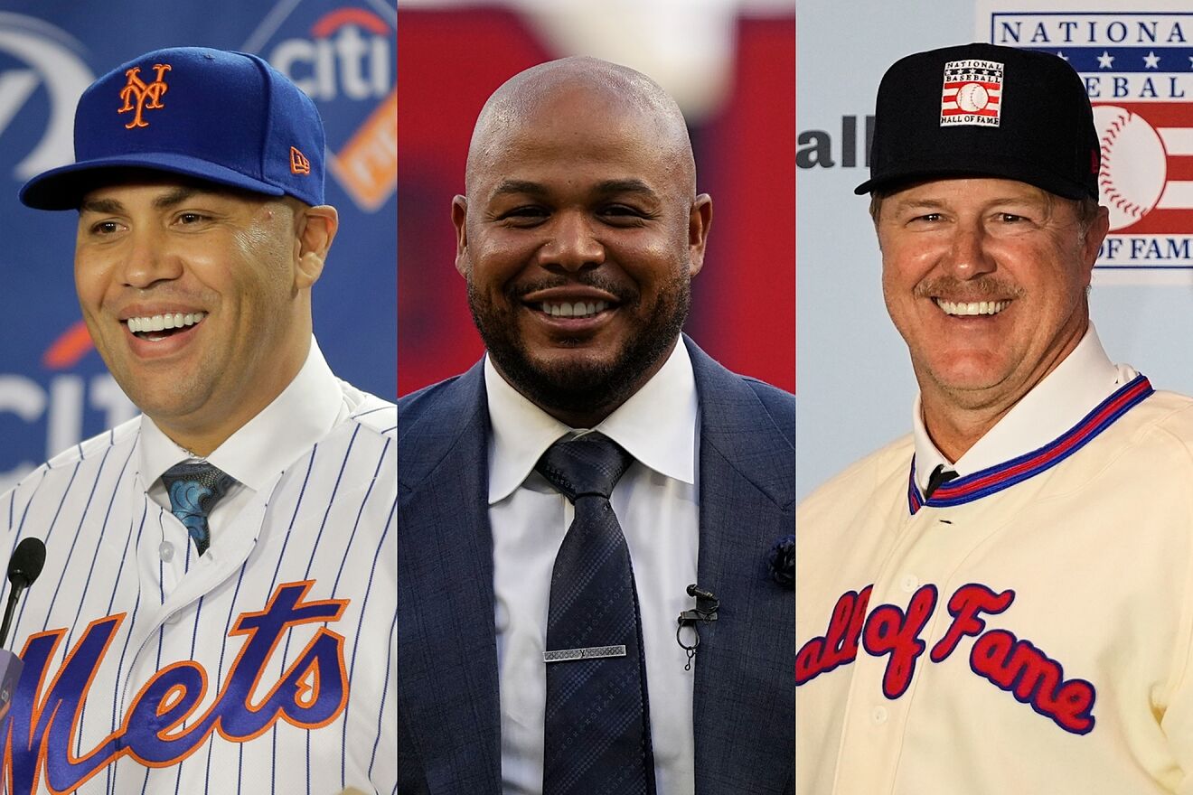 Carlos Beltr�n, Andruw Jones, and Jeff Kent announce Hall of Fame...