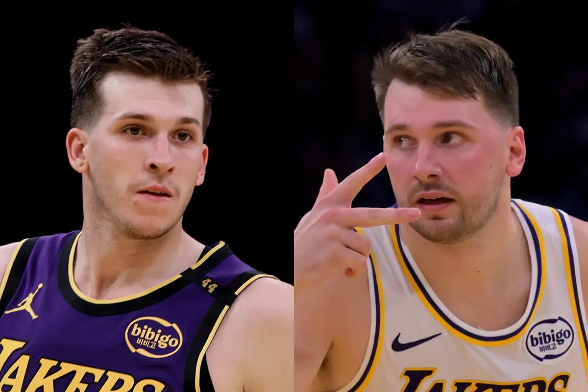 Luka Doncic urges Austin Reaves to slow down following alarming calf injury